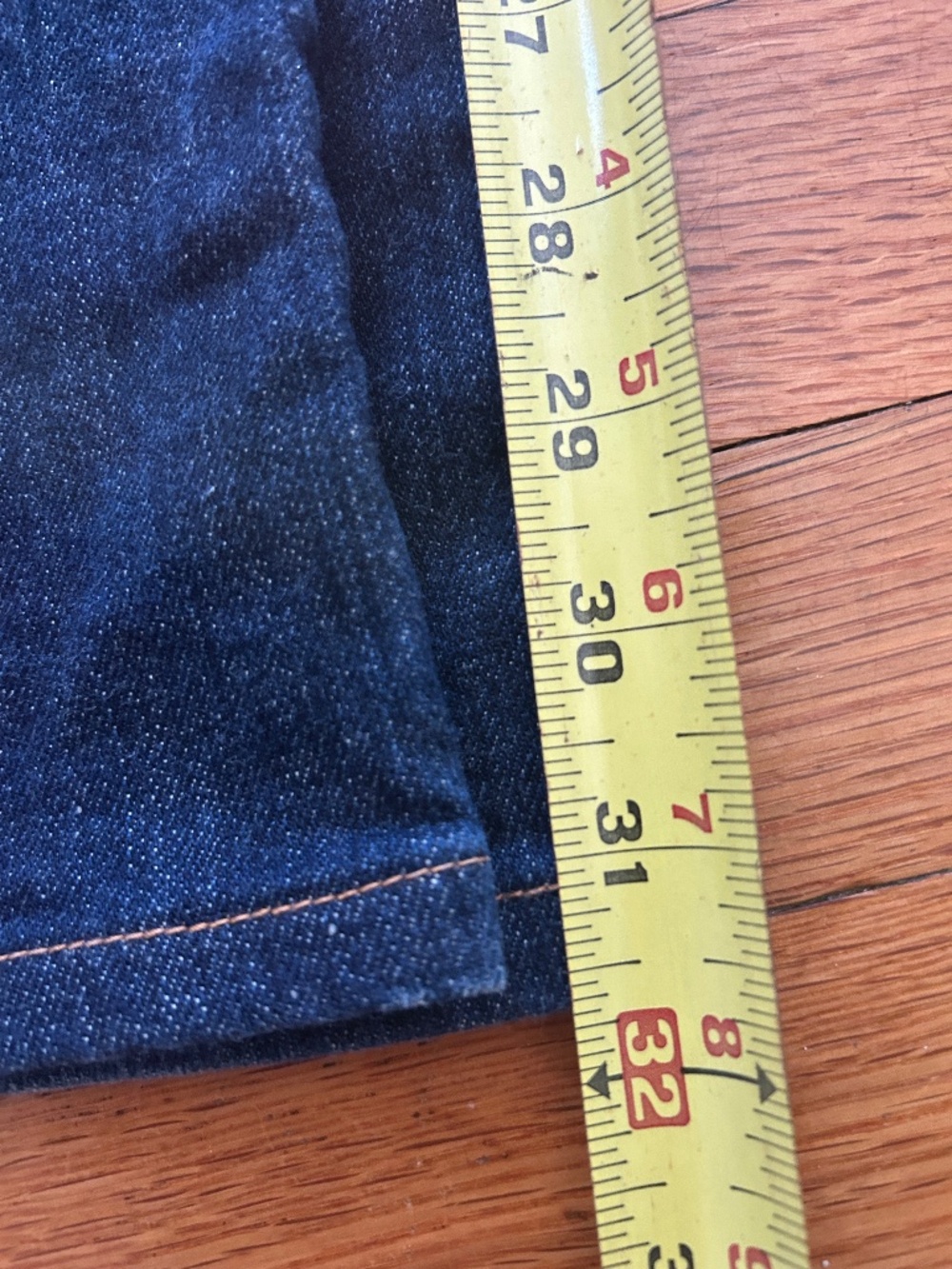 7 For All Mankind Low-Rise Bootcut Jeans Blue Denim Size 31 - Picture 7 of 10